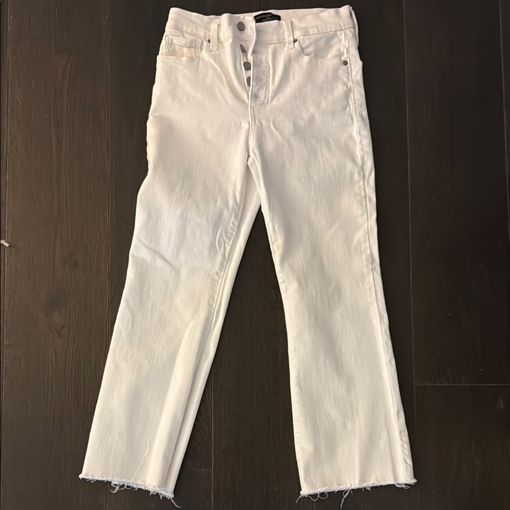 White Women’s Straight-Leg Jeans